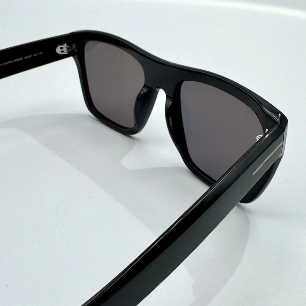 Tom Ford Sunglasses Alberto TF1077-N 01D Black Browline Polarized Gray Lens 55mm